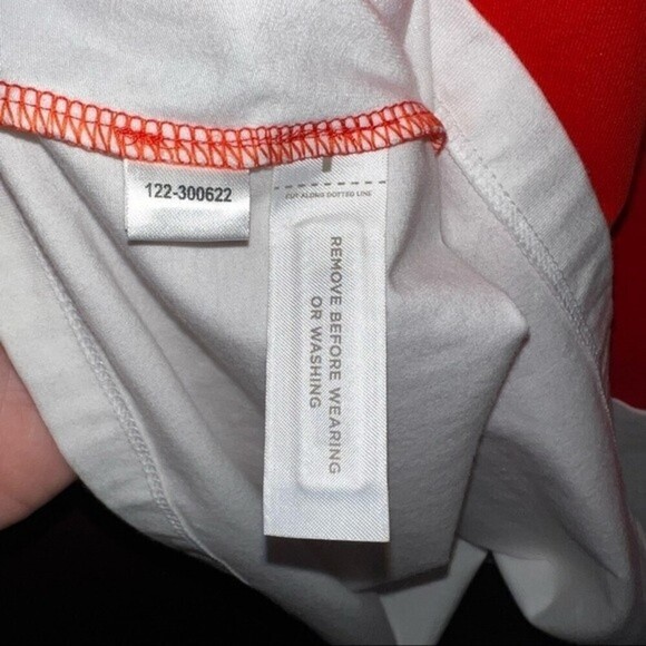 LOFT Vibrant Orange white Color-Block Razorback Tank Fluid Mini dress M - Picture 10 of 10